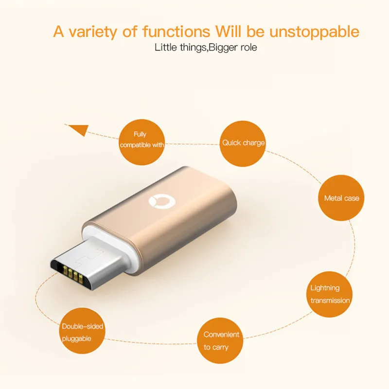 Адаптер PZOZ для iPhone к Type C кабель Micro USB конвертер зарядки Xiaomi redmi 5 plus 4x mi 8 A1 6 x oneplus usb c