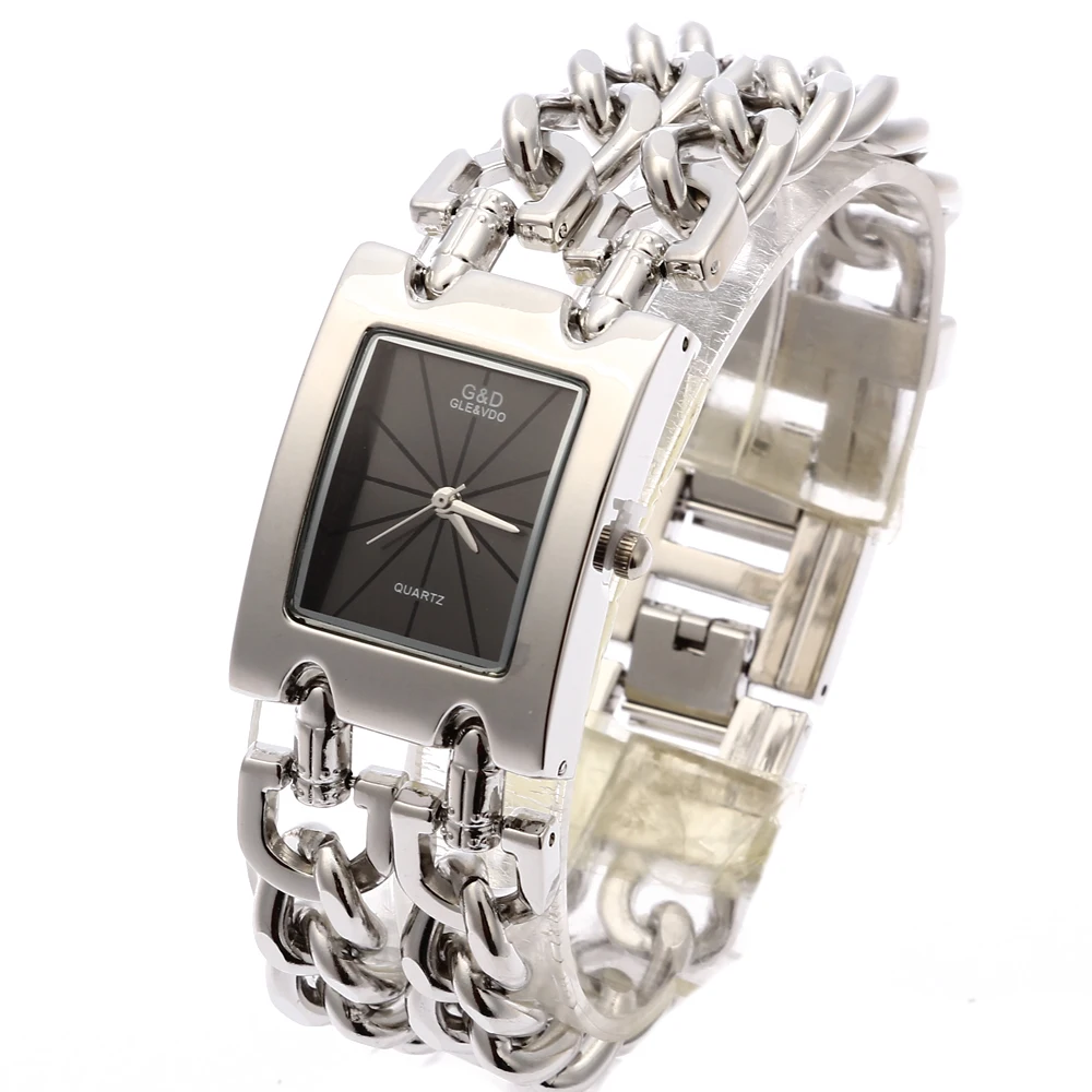 

G&D Luxury Golden Women's Quartz Wristwatch Women's Bracelet Watch Relogio Feminino Women Dress Clock Reloj Mujer Jelly Gifts