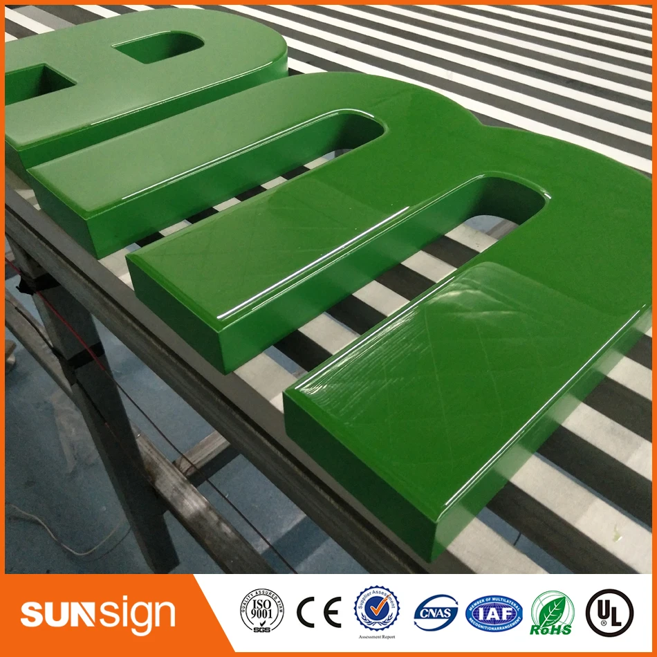 Заказчик Водонепроницаемость эпоксидная смола светодиодные буквы знаки