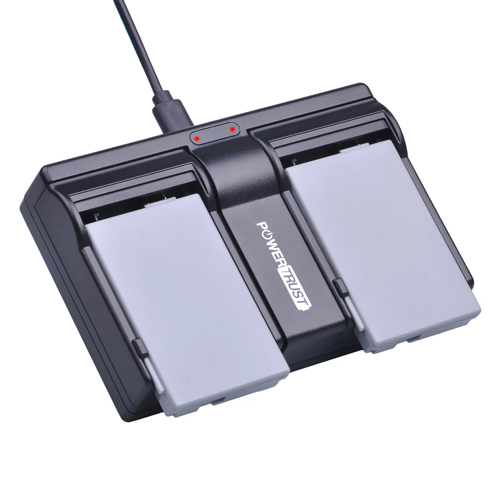 Аккумулятор для фотоаппарата и зарядное устройство с двумя USB разъемами Canon DC10 DC19