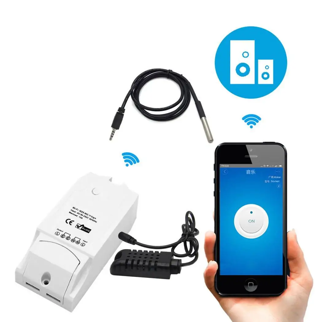 Умное домашнее устройство Wifi умный переключатель WiFi мониторинг температуры