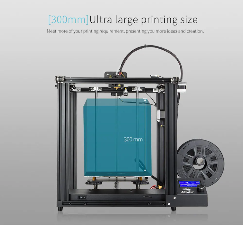 Creality3D Ender-5 3d принтер Junior Industrial с Landy стабильная мощность, V1.1.3 материнская плата, магнитная пластина сборки, выключение питания