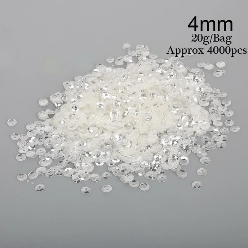 3/4/5/6mm Round Cup Sequin For Clothing Accssory Craft Scrapbooking Paillettes Wedding Art Decoration Jewelry Making DIY | Украшения и