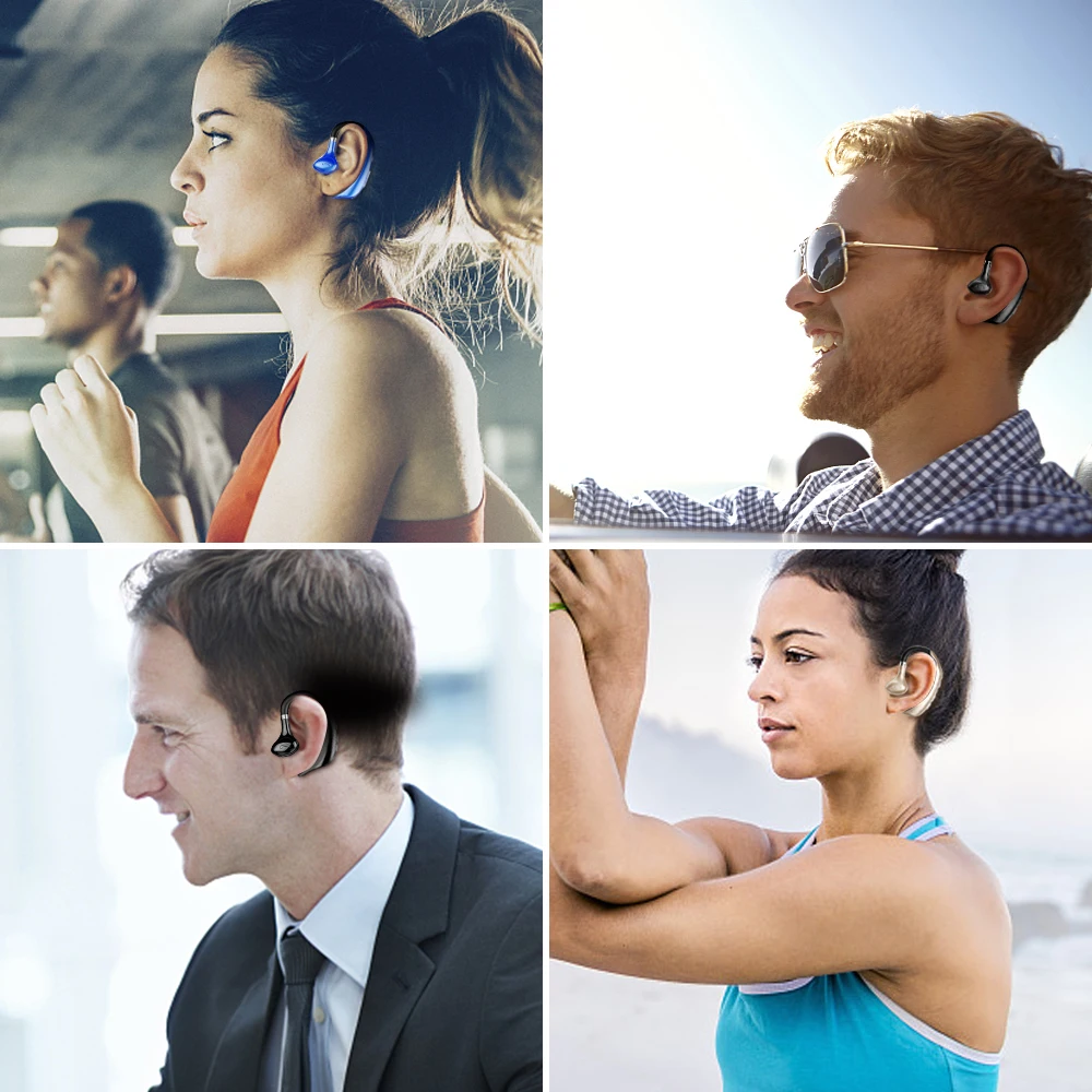 

MKUYT V88 Handsfree Wireless Bluetooth Earphones Noise Control Business Bluetooth Headset Stereo Headphone with Mic for Phones