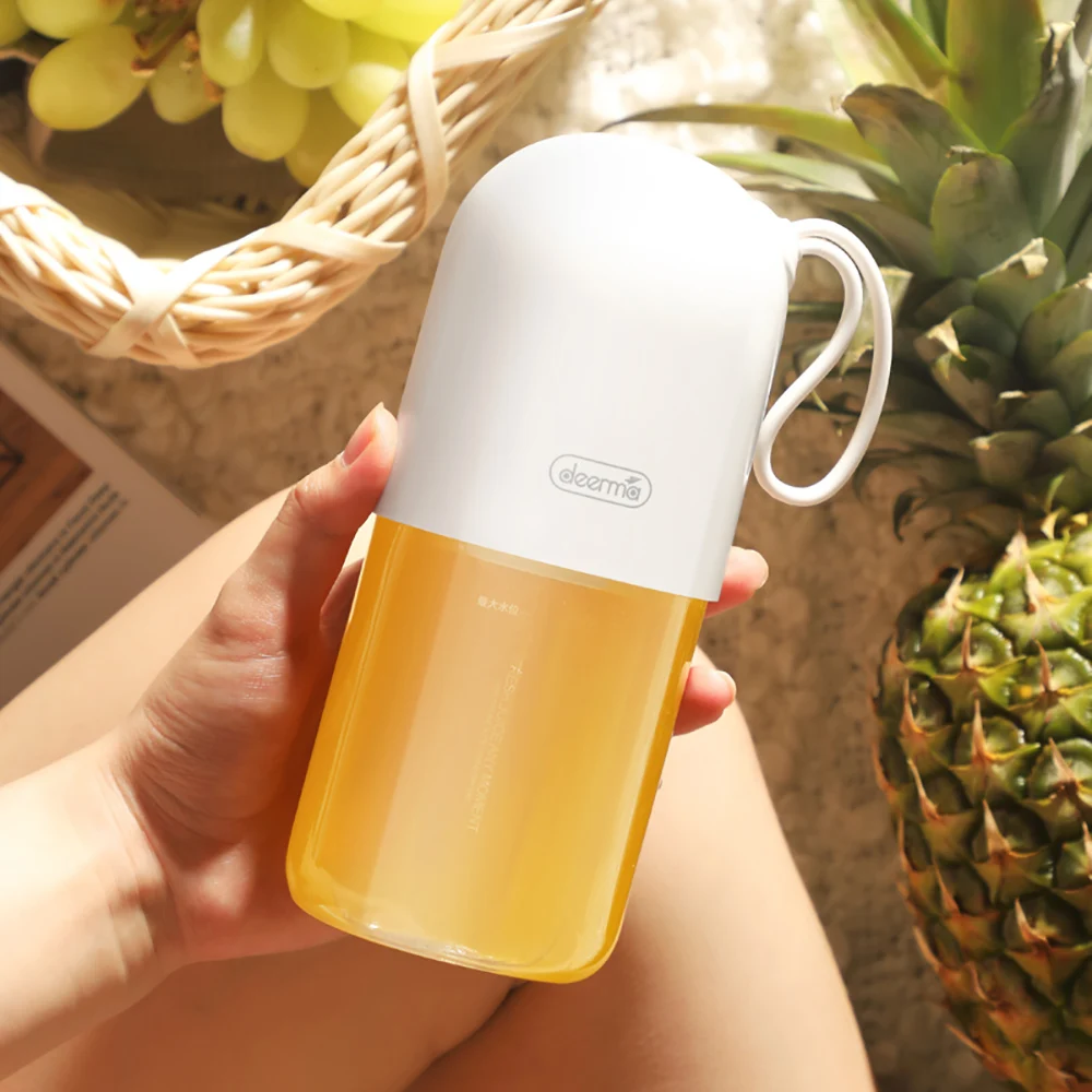 XIAOMI MijiA Deerma портативная мини-соковыжималка для фруктов кухонный Электрический миксер Капсульная форма мощная электрическая чашка для сока XIAOMI YouPIN