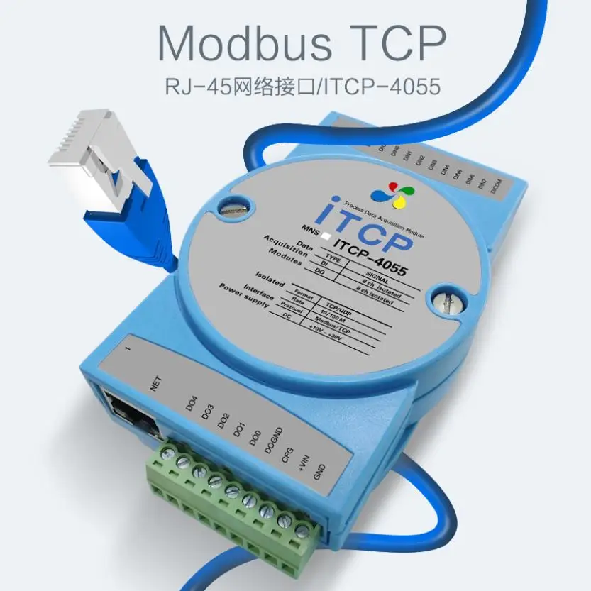 Сбор данных Modbus-TCP 8DI 8DO Ethernet TCP RJ-45 Din Rail Adam модуль | Компьютеры и офис