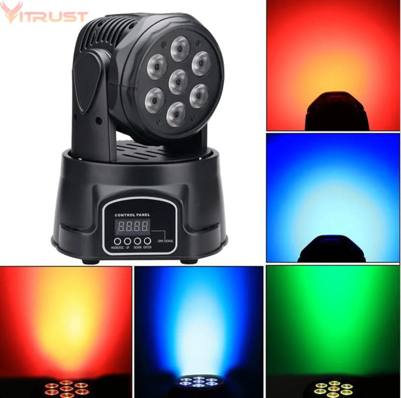 Сценический прожектор RGBW Вечерние огни для дискотек дискотека DMX512 7 светодиодный
