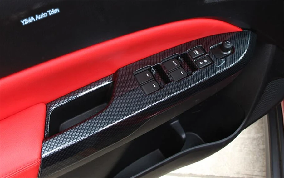 Lapetus дверь подлокотник окно стекло Лифт кнопка панель управления Накладка для Suzuki Vitara Escudo- углеродное волокно вид