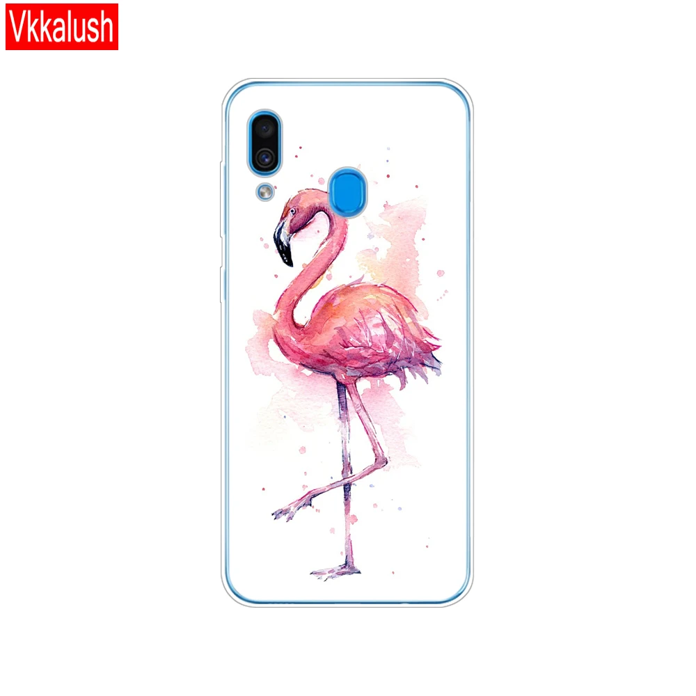 80203 Чехол для samsung Galaxy A20 чехол A20E Силиконовая задняя крышка для samsung A20 A 20 A205F A20E A202F Мягкий противоударный чехол - Цвет: 80203