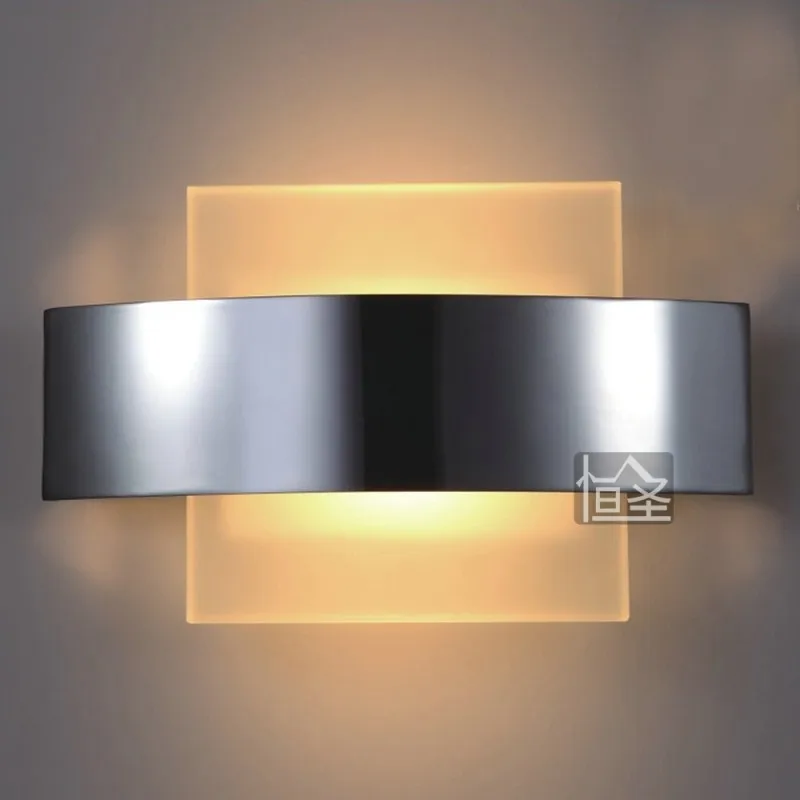

Modern brief fashion stainless steel wall lamp entrance lights bedroom lamp living room lights bed-lighting led wall lamp