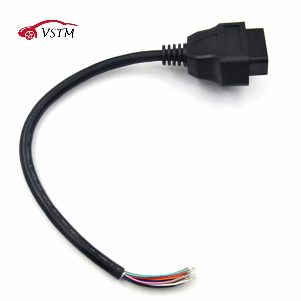 VSTM OBD OBD2 16Pin Женский Расширение Открытие кабель автомобильный диагностический интерфейс разъем OBD II Женский конвертер OBD2 Мужской кабель