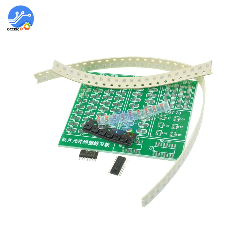 SMT SMD компонент Сварочная тренировочная доска паяльный Комплект сделай сам