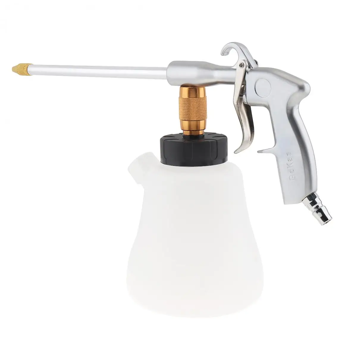 

Spray Gun 1 Litre Hand-held Pneumatic Washing Cleaning Gun with Plastic Foam Pot and Straight Head for Car Casing Cleaning