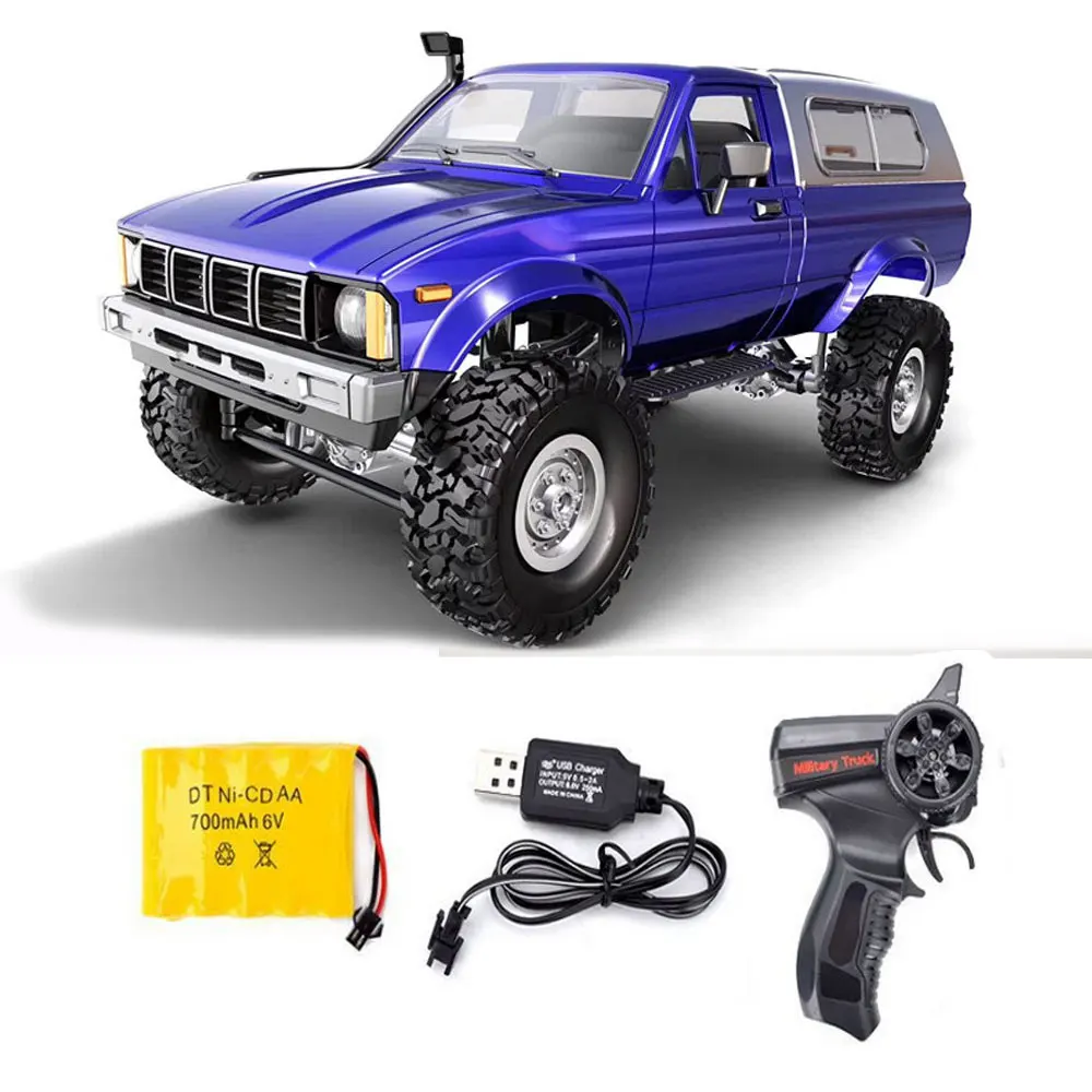 WPL C24 пульт дистанционного управления внедорожная модель автомобиля RC Авто DIY высокоскоростной грузовик RTR для мальчиков Подарки Игрушка обновление 4WD металлический комплект часть Гусеничный