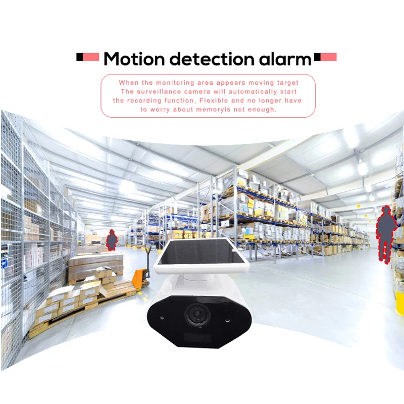 2.0MP 1080P Открытый водонепроницаемый CCTV безопасности WiFi солнечной энергии IP камера с перезаряжаемой батареей проводка наблюдения Cam