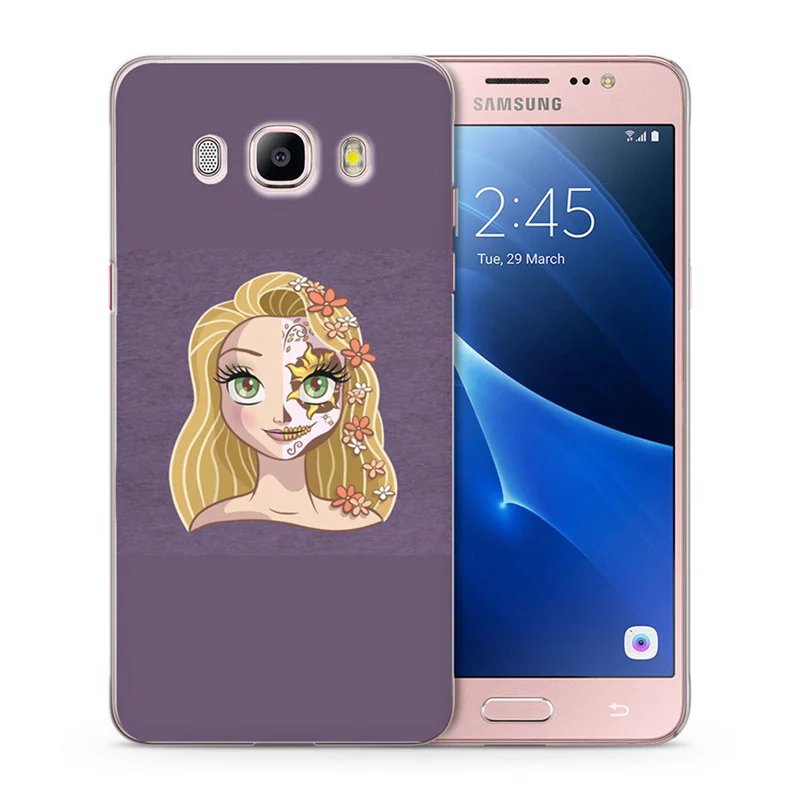 TPU Luxury For Samsung Galaxy A3 A5 2017 2016 S3 S8 S9 Puls S7 Edge Soft Cover Design Flower Queen Pink Back Fundas S173 |