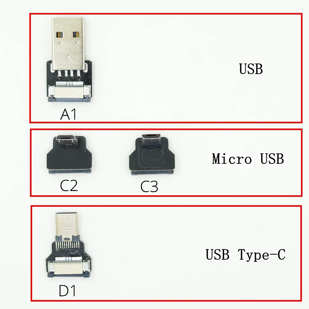 FFC USB 3. 0 Type c кабель FPV плоский тонкий ленточный FPC Кабель Micro 90 градусов к для
