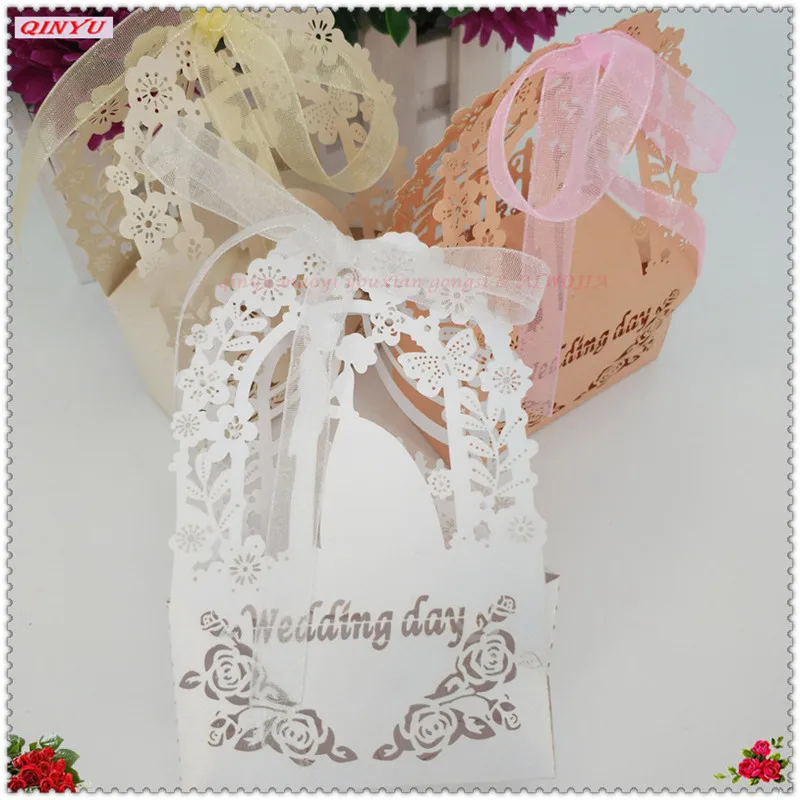 10 шт./компл. Подарочный карман бумажная коробка для конфет свадебные сувениры