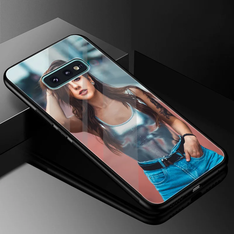 Desxz пикантные Красота закаленное Стекло чехол для samsung Galaxy S7 край S8 S9 плюс S10 Note 8 9