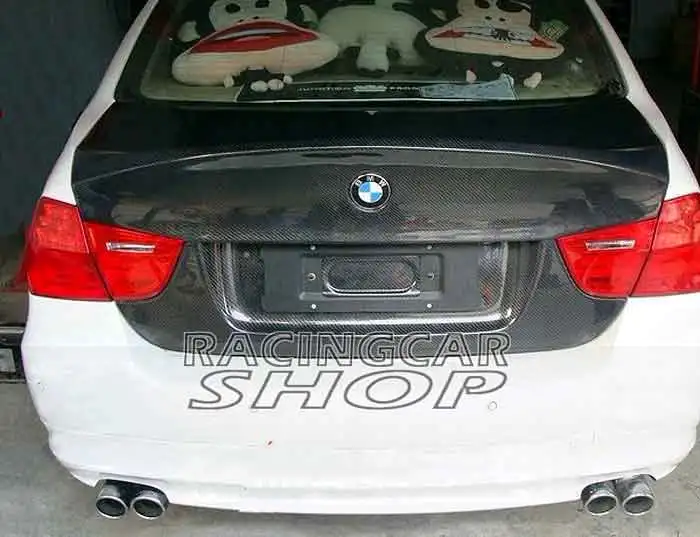 CSL Стиль 3K настоящее углеродное волокно задний багажник для BMW 3 Series E90 LCI M3 4 двери