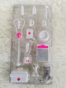 Один набор игрушек медицинский комплект поставки кукла домашнее животное игрушки для кукла длиной 30 см детские игрушки Рождественский подарок кукла аксессуары для куклы Барби