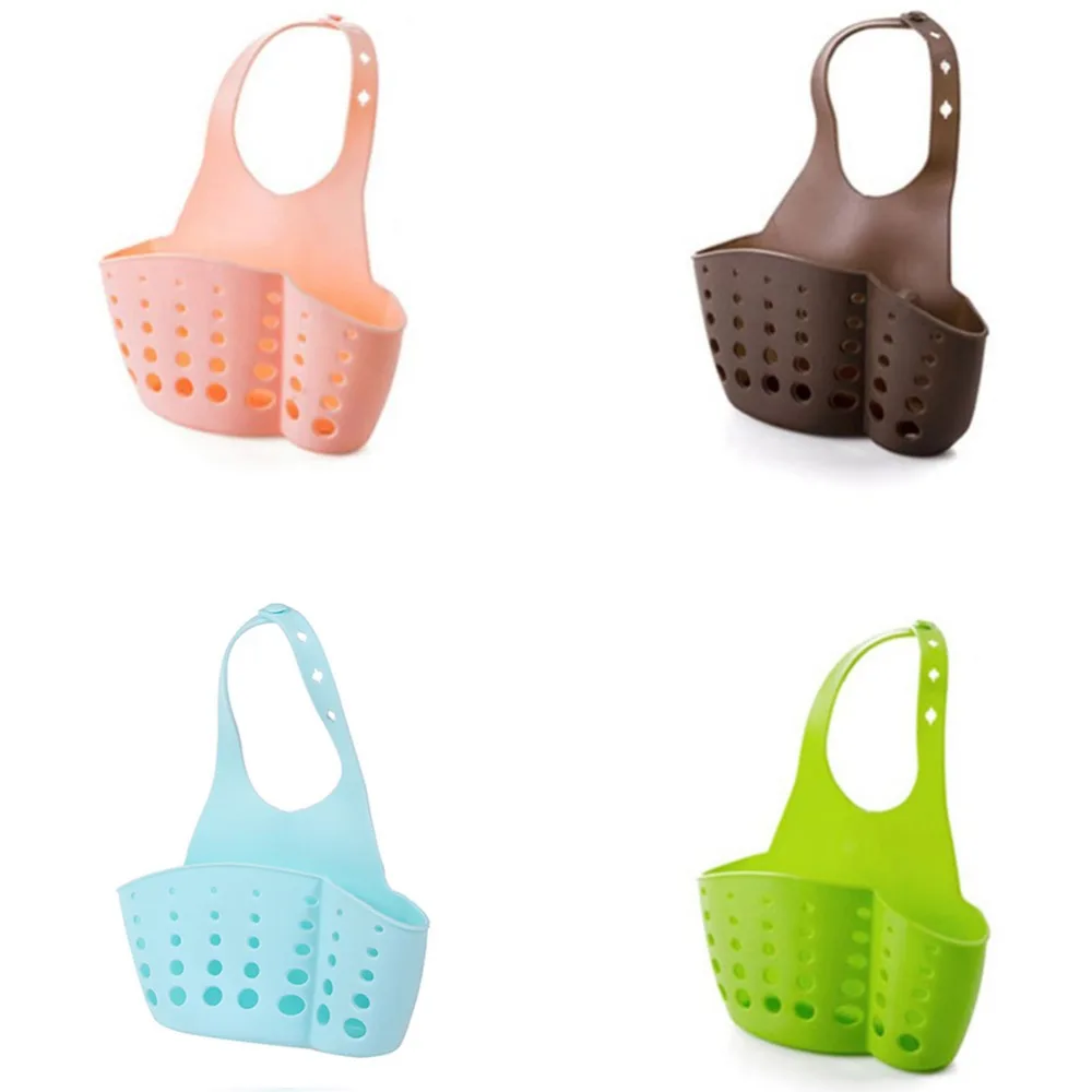 Кухня Ванная Раковина Губка висит ПВХ стеллаж сливной кран ведро для хранения