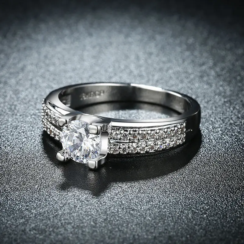 Привлекательные и Винтажные Ювелирные Изделия|women rings|cubic zirconwhite gold |