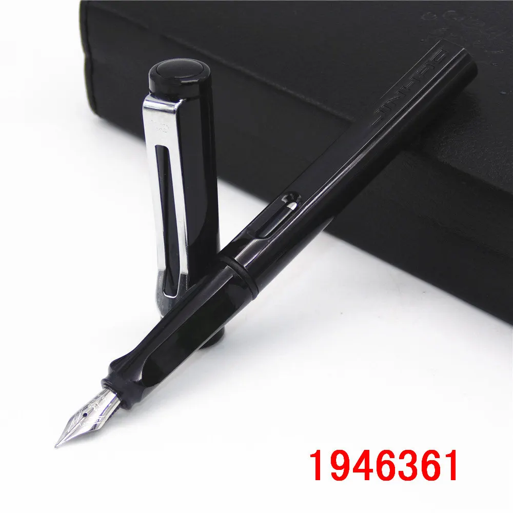 JINHAO 599, все цвета, Студенческая Мода, средний и тонкий перьевая ручка, лучший подарок для подарка, школьные офисные принадлежности - Цвет: Black