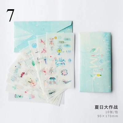 7 10 листов Kawaii Butterfly sticker s милые канцелярские наклейки s Bullet бумага для журнала стикер для детей DIY Скрапбукинг ежедневник, альбомы - Цвет: 7