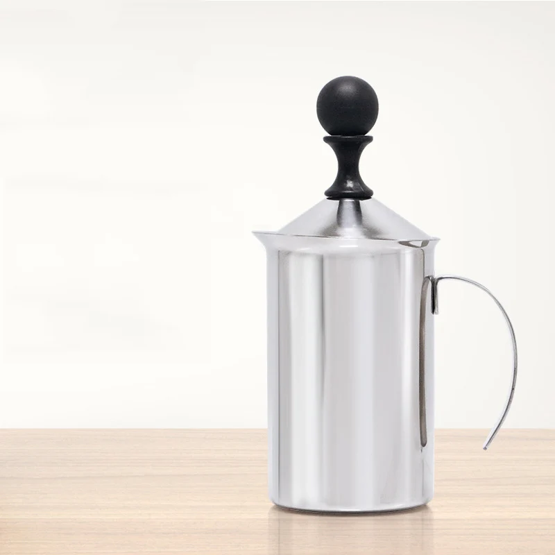 400/600 мл Нержавеющая сталь двойной сетки Молочники латте мейкер молочной пены для