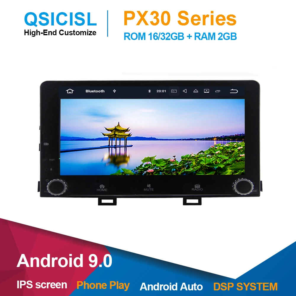 Android 9 0 автомобильное радио DVD мультимедийный плеер 1 din &quotдля Kia Rio 2017-2018