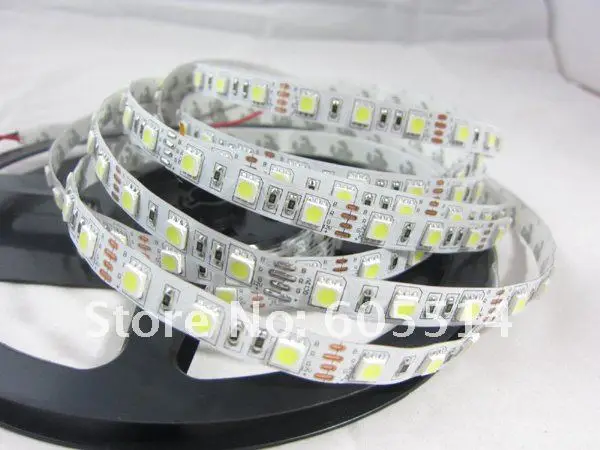 [Seven Neon] 155 метров 60leds/M 5050 IP20/IP67 2500K Золотая желтая полоса + 10 шт 12В 20A адаптер питания