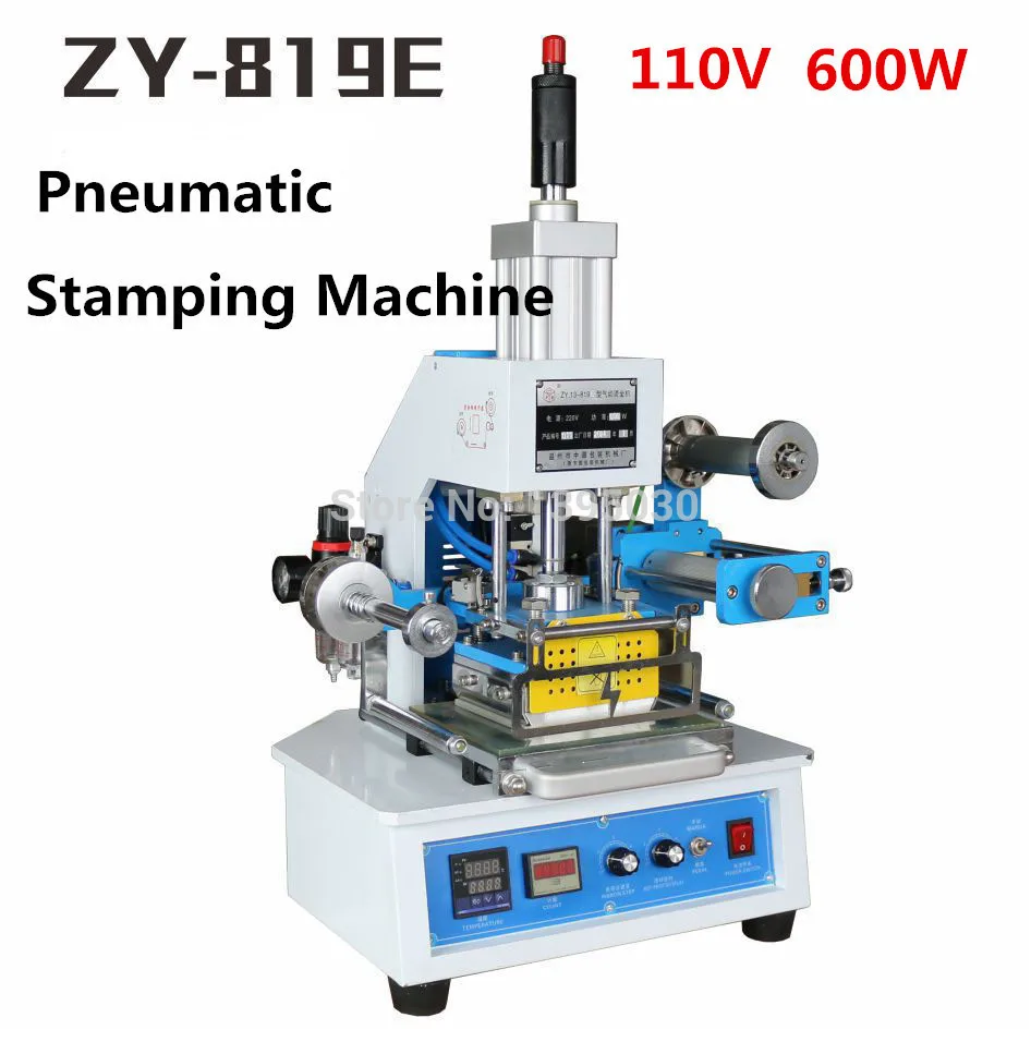 110 В автоматическая машина для штамповки тиснения логотипа кожи слов под