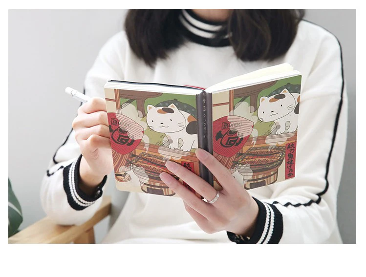 Японский стиль милый мультяшный Кот Блокнот Дневник Книга Планировщик Книга Школьные офисные канцелярские принадлежности