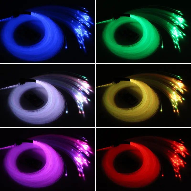 32 Вт RGB Мерцающий СВЕТОДИОДНЫЙ волоконно оптический двигатель алюминиевый 28key RF