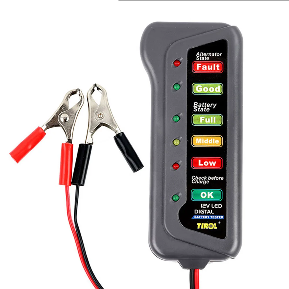 6 LED мотоцикл 12В вольт автоматический измерительный анализатор инструмент для