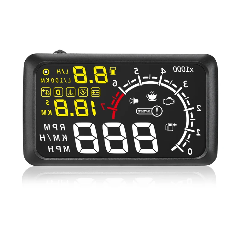 Универсальный Автомобильный дисплей на лобовое стекло 5 дюйма OBD2 II|Проекционный