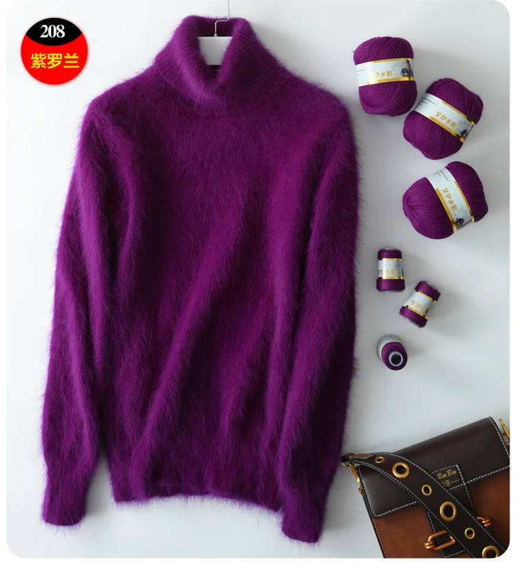 Long Plush Mink Cashmere Yarn Yarn for Knitting Warm Delicate Fluffy Yarn for Hand Sweater Cardigan Hats Soft Yarn for Women Men