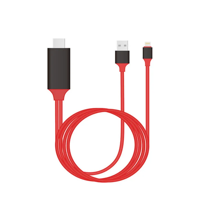 HD ТВ Цифровой AV адаптер Шнур для iPad 8Pin к HDMI кабель USB смарт конвертер Apple iPhone 8 X| |
