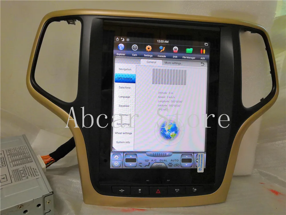10,4 ''Tesla стиль Android 8,1 автомобильный dvd-плеер gps навигация для JEEP Grand Cherokee 2012- стерео радио CARPLAY ips PX6 HDMI