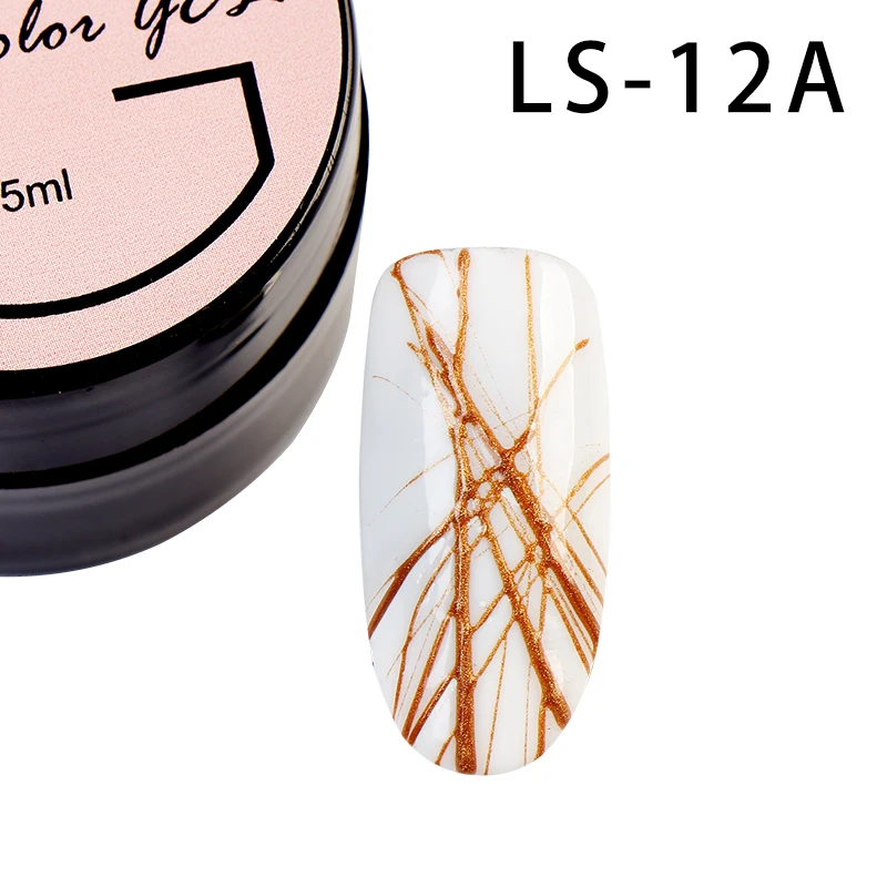 LS-12A Гель-лак для ногтей Girl2girl лак для ногтей Шелковый паук гель УФ-гель для ногтей долговечный блестящий гель высокого качества Официальный магазин - Цвет: LS-12A