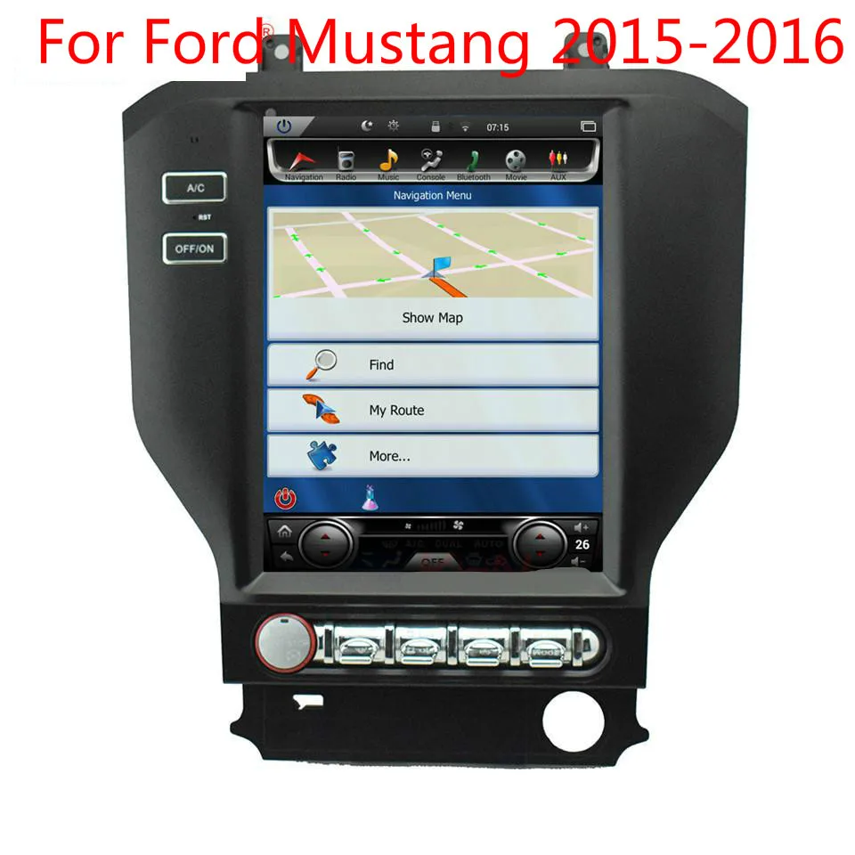 Wekeao Тесла Стиль 10 4 &quotcar audio gps навигационная система для Ford Mustang 2015 2016 Радио Android 6 0