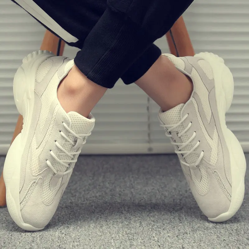 Мужские кроссовки на шнуровке дышащие для прогулок новинка весны 2019 легкие