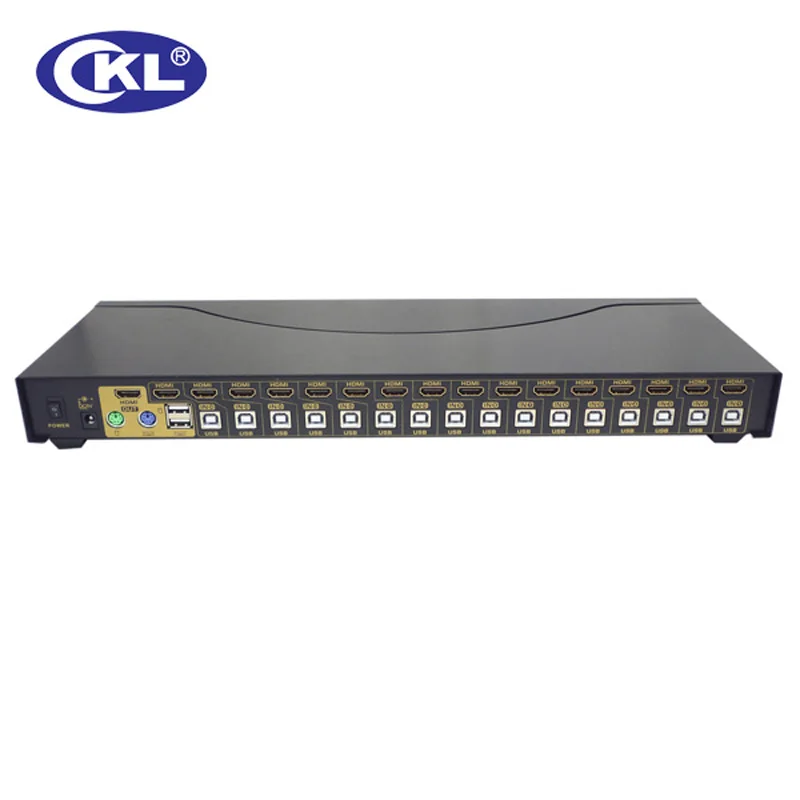 CKL 9116H USB HDMI KVM переключатель 16 Порты и разъёмы для ПК МОНИТОР клавиатура Мышь