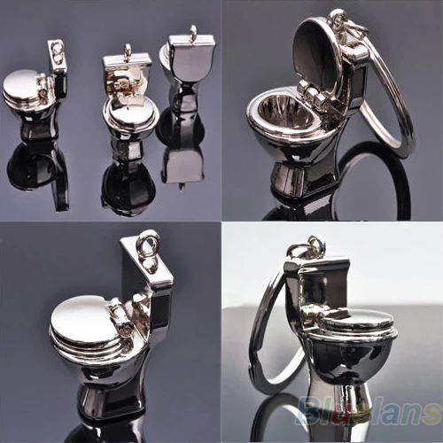 Оригинальный брелок с унитазом Bluelans мини 3D подвеской модный подарок|toilet keychain|mini
