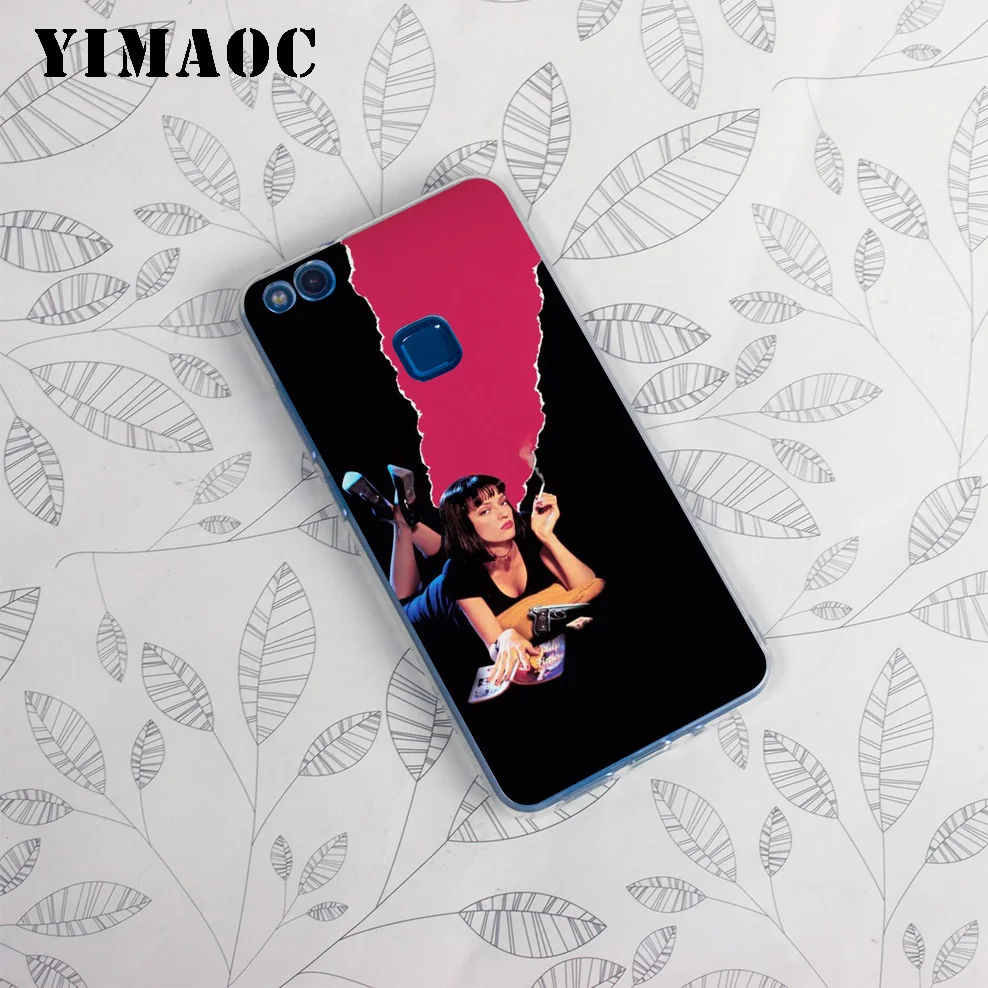 YIMAOC Pulp Fiction Movie Soft Case for Huawei Honor 10 9 8X 8C 8 7C 7X 7A Pro 6A Lite Note Nova 3i 3 2i Y6 Y7 Y9 Prime 2018 |