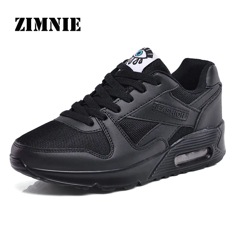 01 Black Mesh ZIMNIE, брендовая Стильная Спортивная обувь для мужчин и женщин, Классические Легкие кроссовки, амортизация, дышащая, унисекс, спортивная обувь для ходьбы - Цвет: 01 Black Mesh