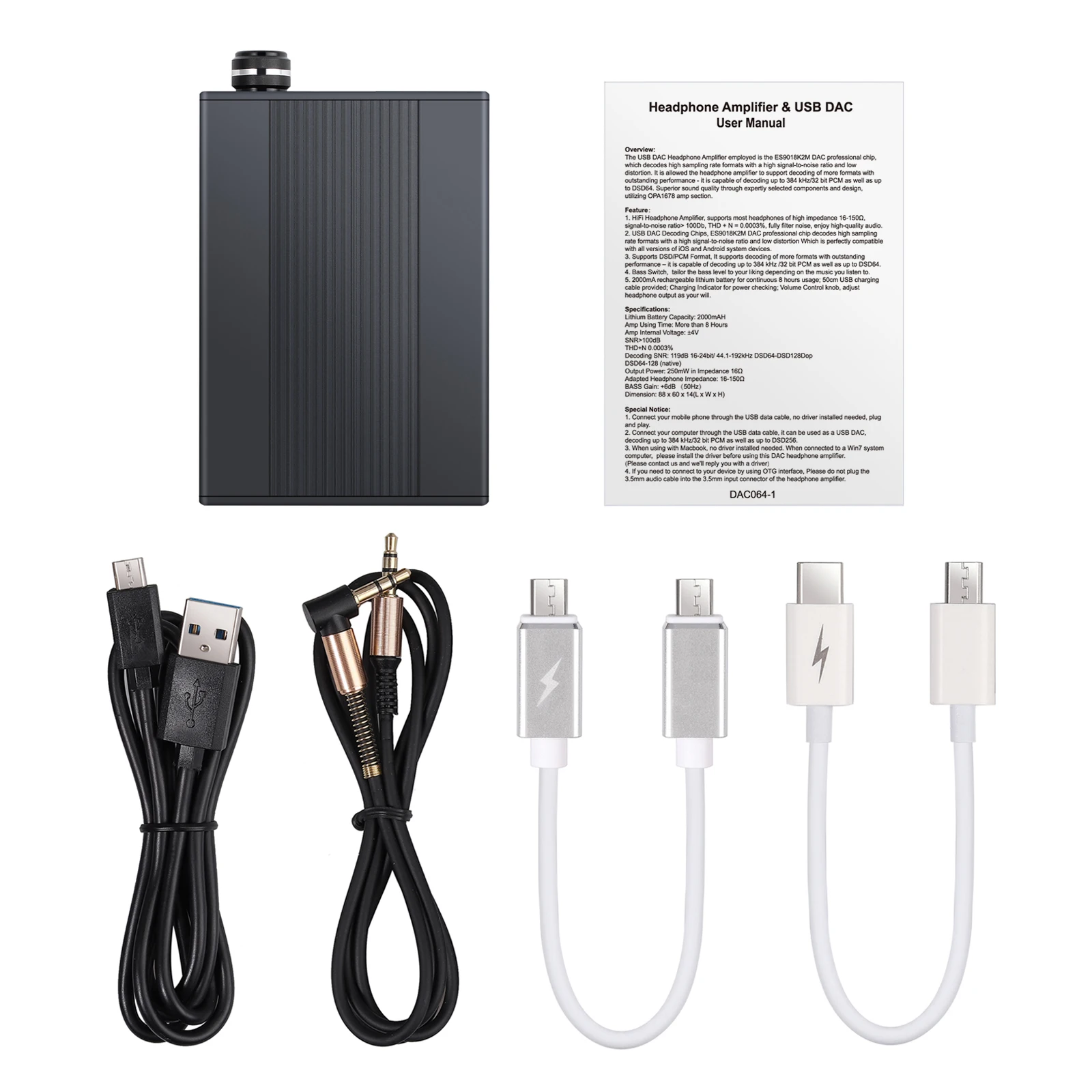 Proster USB DAC DSD усилитель для наушников портативный Amp 3 5 мм аудио Rechargeble HiFi MP3 MP4