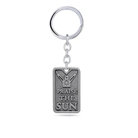 dark souls praise the sun dog tag keychain key ring key chain women men game accessories jewelry