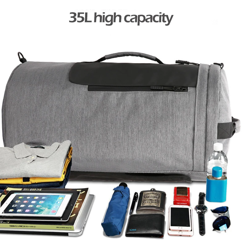 35L спортивная сумка, многофункциональные мужские спортивные сумки, женские сумки для фитнеса, рюкзаки для ноутбука, ручная дорожная сумка для хранения с обувью, карман для тренировок